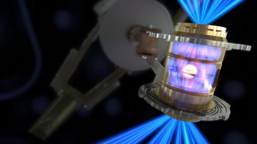 National Ignition Facility je laserové zařízení pro výzkum inerciální fúze, které se nachází v Kalifornii (ilustrační obrázek)