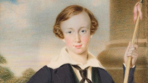 František Josef I v dětských letech, okolo roku 1840.