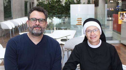 Erik Tabery a moderátorka sestra Angelika