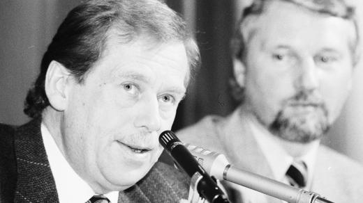 Václav Havel a Ladislav Špaček v březnu 1993