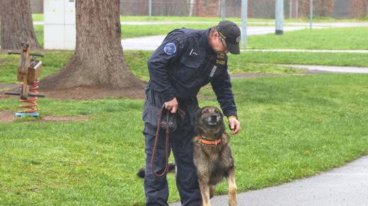 Policejní psovod a jeho pes
