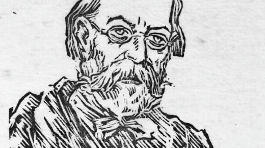 Bedřich Smetana na portrétu z Rabasova cyklu České hlavy