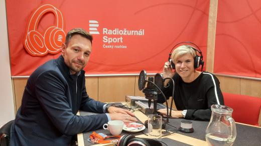 Předseda Českého paralympijského výboru Zbyněk Sýkora ve studiu Radiožurnálu Sport s Kateřinou Neumannovou