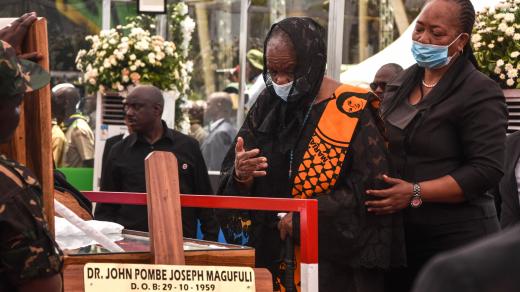 Pohřeb prezidenta Tanzanie Johna Magufuliho