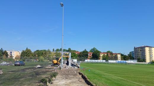 Rekonstrukce prostějovského fotbalového stadionu