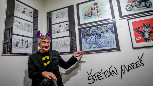 Štěpán Mareš vystavuje v Galerii Panská 1 v Českých Budějovicích