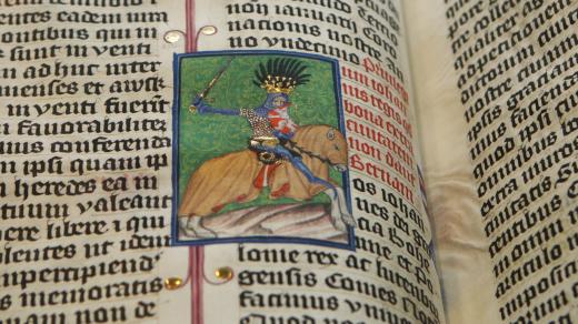 Král Jan Lucemburský v ilustraci právní knihy Jihlavy Jana z Gefnhausenu