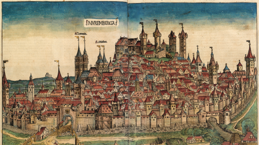 Norimberk na dřevorytu, 1493