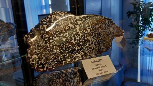 Detail nálezu Muzeum meteoritů