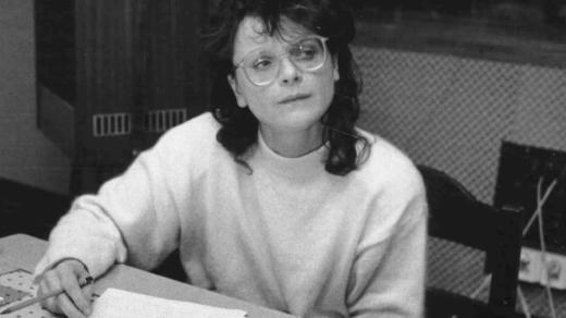 Taťjana Medvecká při natáčení rozhlasové hry Sabeth (1993)