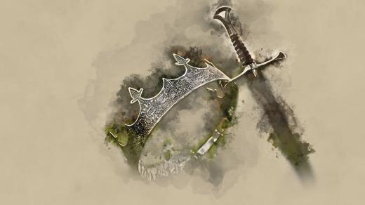 meč a koruna