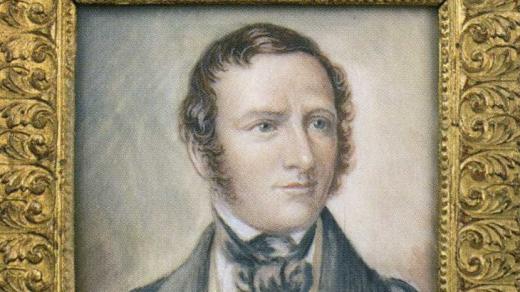 František Palacký na miniatuře neznámého autora. Litografii provedl slavný vídeňský kreslíř Josef Kriehuber podle kresebné předlohy Josefa Vojtěcha Hellicha