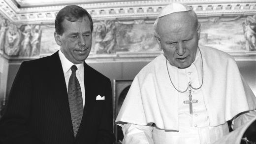 Václav Havel a papež Jan Pavel II. v roce 1994
