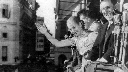 Eva a Juan Perónovi
