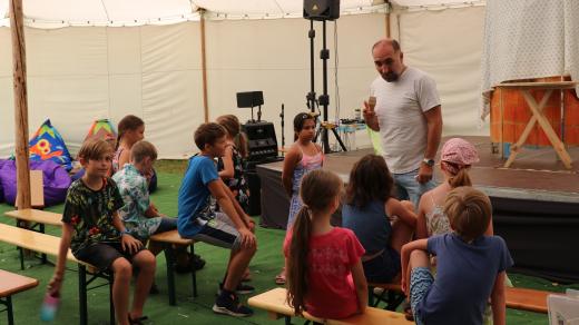 Herecký workshop pro děti na Letní filmové škole v Uherském Hradišti 2022