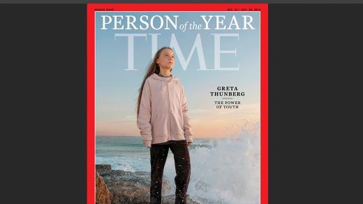 Aktivistka Greta Thunbergová je podle časopisu Time osobností roku