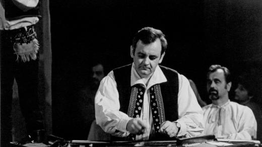 Cimbalista a folklorista Jan Rokyta v roce 1983