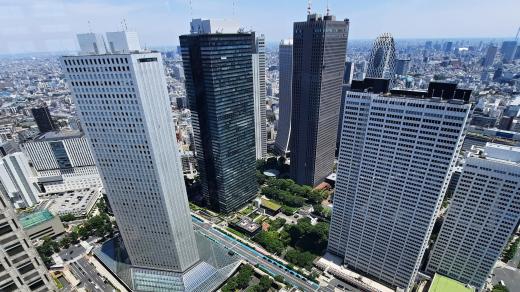 Tokio z 45. patra Metropolitní vladní budovy