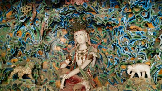 Čínské umění /The statue of Avalokitesvara Bodhisattva, Manichaean Hall, Longxing Monastery, Zhengding, Shijiazhuang, Hebei , China/