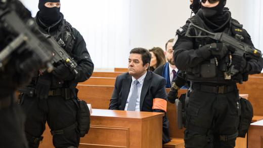 Marian Kočner během veřejného zasedání na speciálním soudu v Pezinku