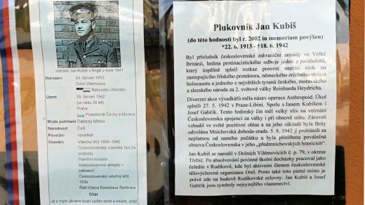 Jan Kubiš, jeden ze strůjců atentátu na Reinharda Heydricha, se narodil před 110 lety v Dolních Vilémovicích a sloužil v Rudíkově