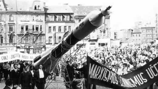 Prvomájové oslavy v Ústí nad Labem, rok 1972