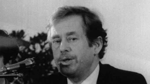 Václav Havel na tiskové konferenci 29. ledna 1990 (ilustrační fotografie)