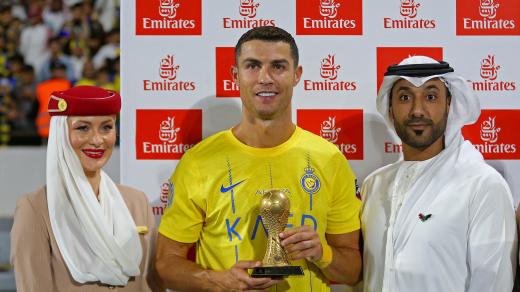 Cristiano Ronaldo v dresu saúdskoarabského klubu An-Nassr FC
