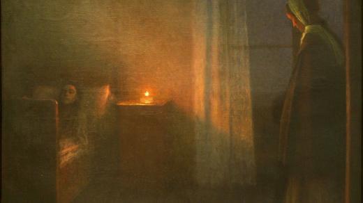 Jakub Schikaneder – obraz Mrtvá dívka (1910–1915)