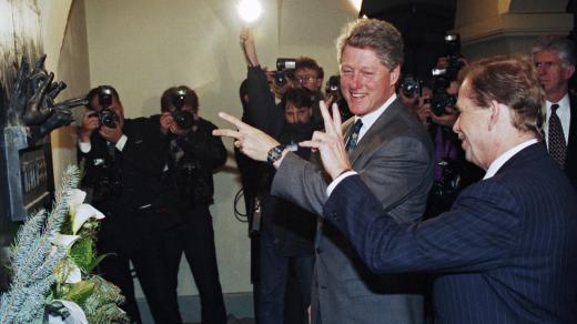 Bill Clinton v Praze v roce 1994