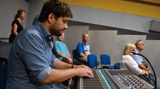 Mistr zvuku Aleš Huber na Ostravské muzejní noci 2018