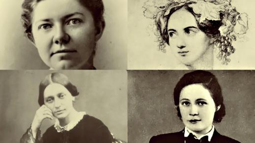 Ženy hudebnice (Amy Beach, Fanny Hensel-Mendelsson, Clara Wieck Schumann, Vítězslava Kaprálová)