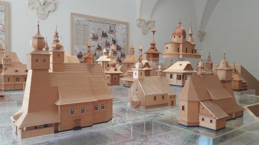 Modely kostelů a kaplí na paskovském zámku