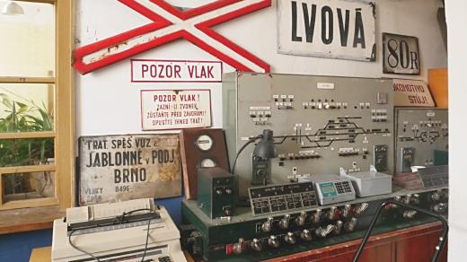 Z expozice železničního muzea v Jablonném v Podještědí