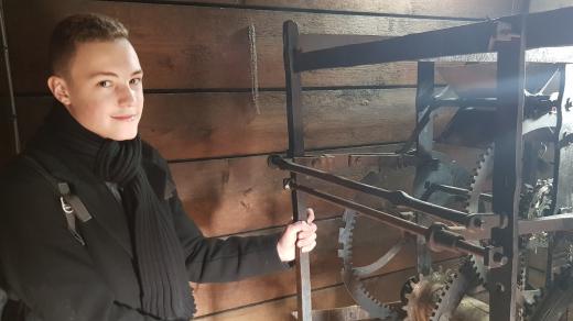 Věž kostela sv. Ignáce v Jihlavě, hodinář Vojtěch Blažek