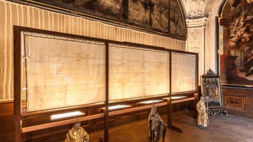 Kopie turínského plátna v broumovském klášteře