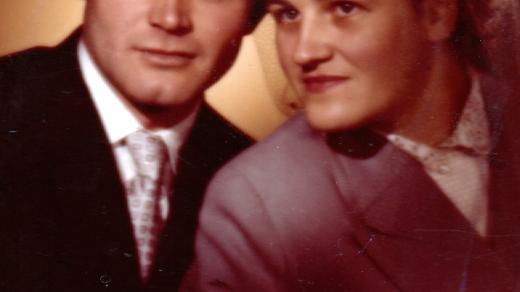 Otec František Bláha a matka Marie v roce 1956