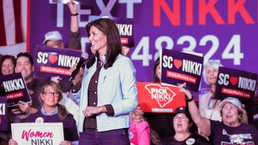 Nikki Haleyová, republikánská kandidátka v amerických prezidentských volbách