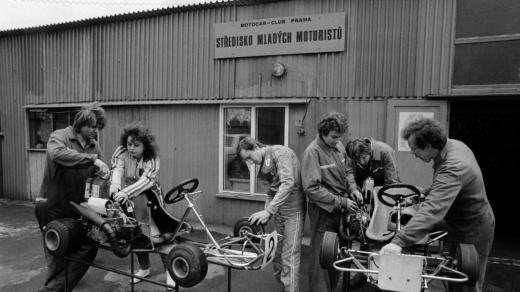 Středisko mladých motoristů Svazarmu v Praze Břevnově v roce 1983