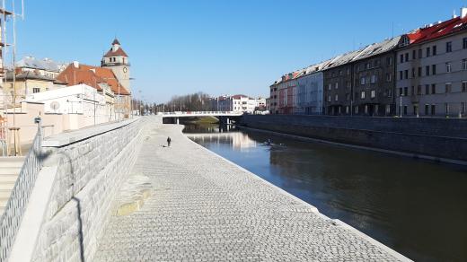 Náplavka v Olomouci