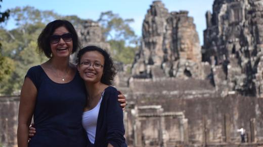 Tamara Kupková a Jarka Obsadná v Kambodži