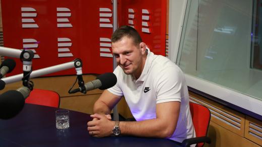 Judista Lukáš Krpálek ve studiu Radiožurnálu