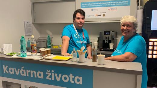Kavárna života, Krajská nemocnice Tomáše Bati ve Zlíně, onkologické oddělení