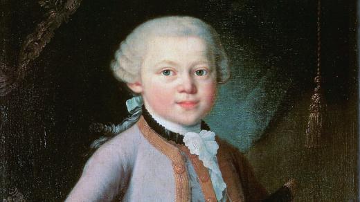 Portrét Mozarta v době dětství