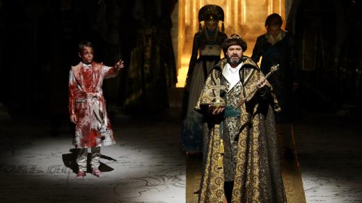 Opera Boris Godunov v milánské La Scale