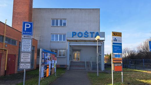 Budova pošty v Ladově ulici v Olomouci