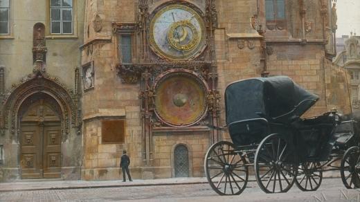 Staroměstský orloj kolem roku 1900