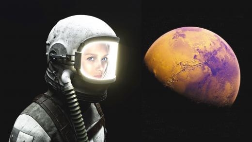 Astronautka a Mars