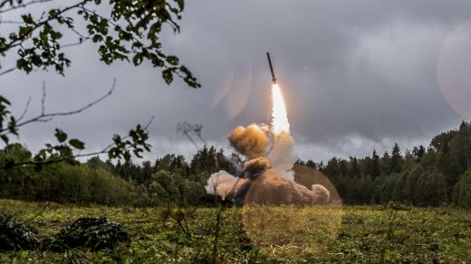 Odpal rakety ruského systému Iskander