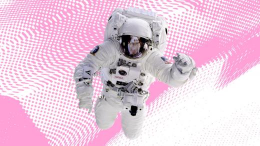 Mikrovlnky - astronaut